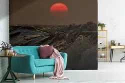 Wallpaper landscape sea waves sunrise sunset