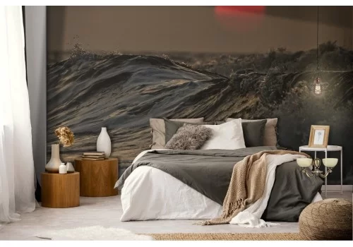 Carta da Parati paesaggio onde mare alba tramonto 2