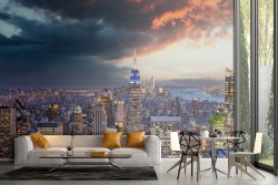 Carta da Parati New York skyline paesaggio città