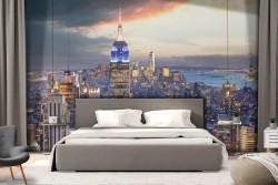 Carta da Parati New York skyline paesaggio città