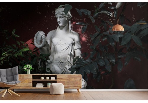 Marble statue wallpaper with nature