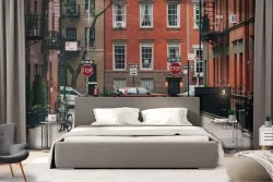 Carta da Parati palazzi quartiere città paesaggio