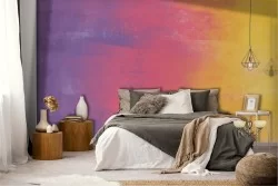 Carta da Parati cemento dipinto arcobaleno superficie