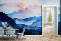 Wallpaper Paintings and Watercolors Mountain