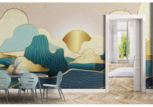 Abstract landscape marble wallpaper 2