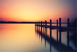 Carta da Parati Paesaggi e Natura Alba Tramonto Spiaggia e Mare