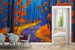 Carta da Parati Alberi Foglie Foreste e Alberi