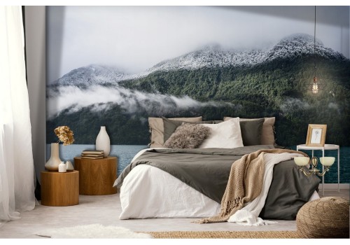 Wallpaper mountain lake landscape forest 2