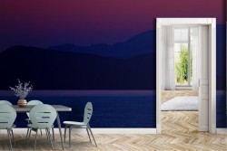 Mountain Beach and Sea Wallpaper