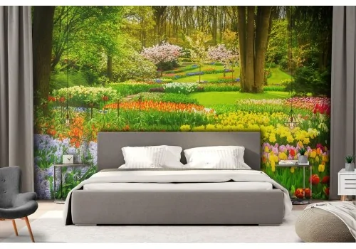 Floral garden wallpaper landscape nature 2