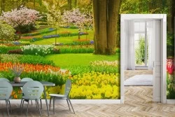 Carta da Parati Giardini Fiori
