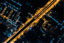 Carta da Parati Design e Stili Mappe Città Trasporti Città Industrial Urban