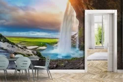 Wallpaper Rivers Waterfalls Lakes Mountain