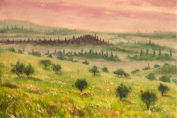 Wallpaper Design and Styles Landscapes and Nature Paintings and Watercolors Nature Meadows and Hills