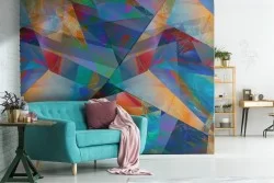 Carta da Parati decorazione pop moderna 3D