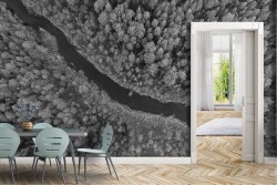 Carta da Parati Fiumi Cascate Laghi Foreste e Alberi