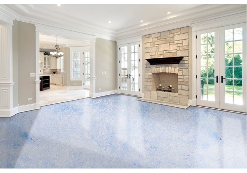 Wallpaper with spray cement surface in blue color 2