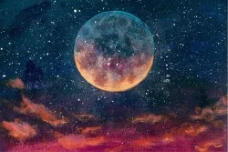Wallpaper Design and Styles Landscapes and Nature Paintings and Watercolors Modern Universe