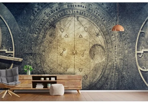 Fantasy wallpaper clock and calendar