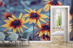 Carta da Parati Foglie e Fiori Giardini