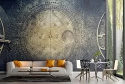Fantasy wallpaper clock and calendar