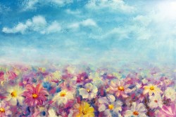 Wallpaper Flora and Fauna Landscapes and Nature Paintings and Watercolors Leaves and Flowers Meadows and Hills