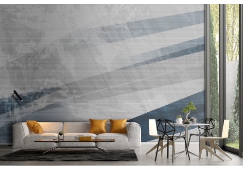 Carta da Parati superficie moderna astratta grigio e blu