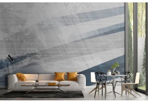 Carta da Parati superficie moderna astratta grigio e blu