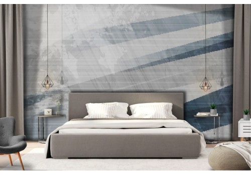 Modern abstract grey and blue wallpaper surface 2