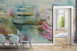 Carta da Parati Fiori Natura Orientale zen