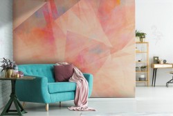 Modern abstract painted wallpaper surface