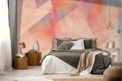 Modern abstract painted wallpaper surface