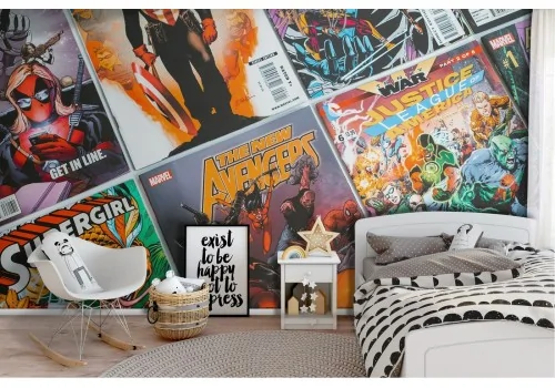 Children's wallpaper superheroes comics