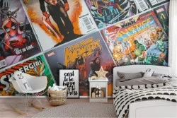 Children's superhero comics wallpaper