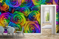 Modern Nature Flowers Wallpaper