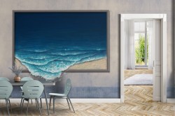 Wallpaper Paintings and Watercolors Beach and Sea