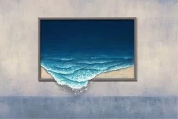 Carta da Parati Paesaggi e Natura Superfici e Texture Dipinti e Acquerelli Spiaggia e Mare