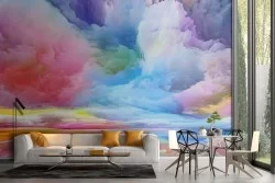 Carta da Parati cielo nuvole astratte paesaggio