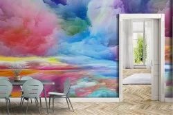 Carta da Parati Astratta Cielo Moderna