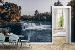 Carta da Parati Fiumi Cascate Laghi Foreste e Alberi