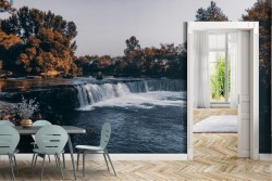 Wallpaper Rivers Waterfalls Lakes Forests and Trees