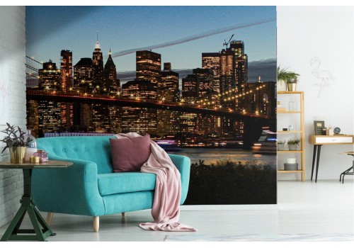 New York Night Landscape Wallpaper