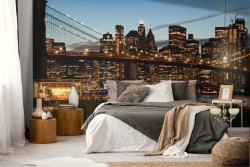 New York Night Landscape Wallpaper