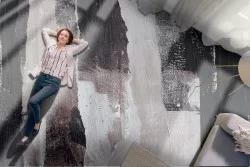 Carta da Parati superficie cemento industrial moderno