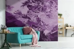 Carta da Parati superficie industrial viola moderna