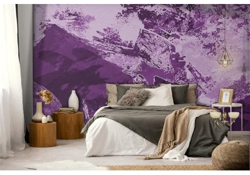 Modern purple industrial surface wallpaper 2