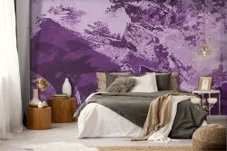 Carta da Parati superficie industrial viola moderna