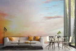 Wallpaper landscape sky with sun