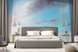 Wallpaper landscape sky with sun