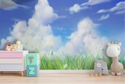 Carta da Parati Cielo Paesaggi Prati e colline